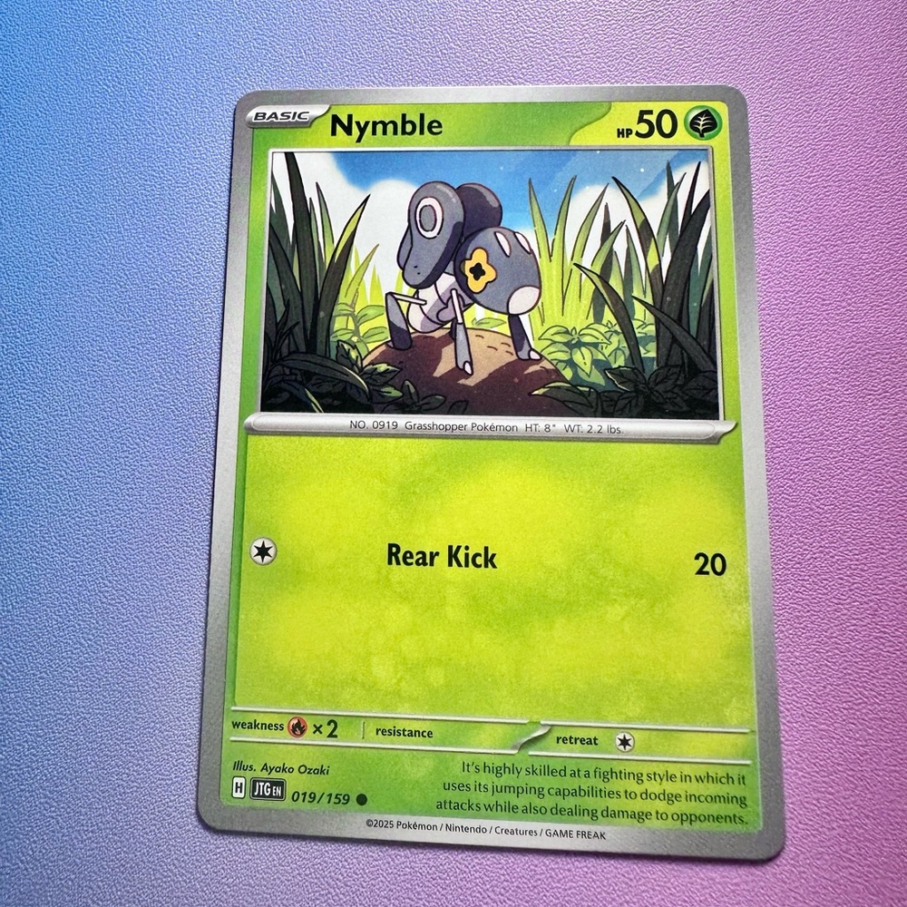 nymble - 019/159 (common) — pokemon: journey together
